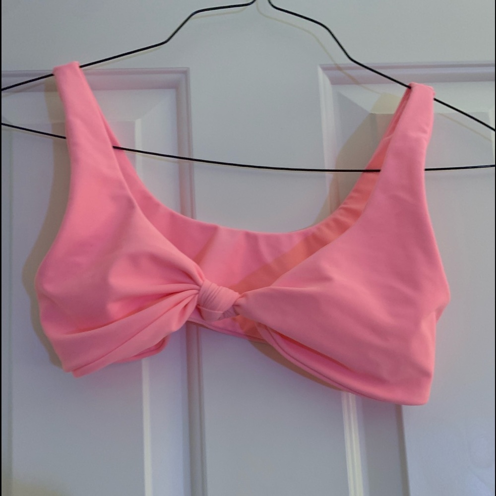 Bubble gum pink bikini top *NEVER WORN*